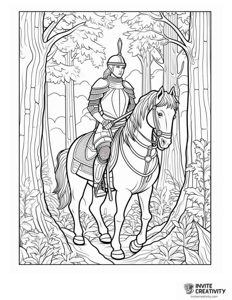 knight travelling in the forest