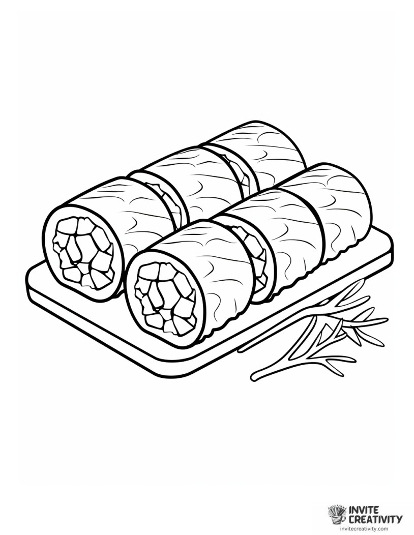 maki sushi illustration