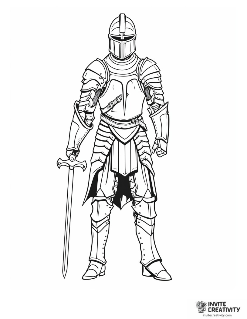 medieval knight from middle ages