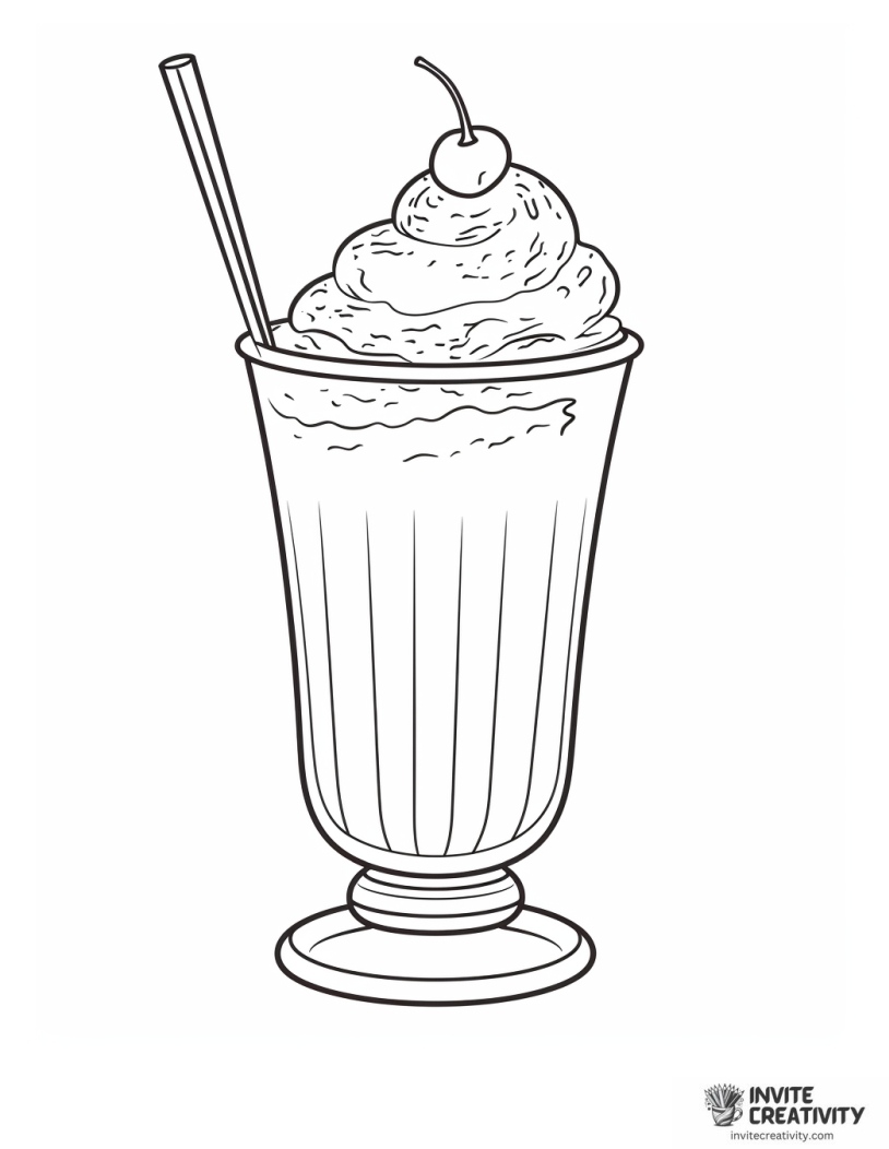 milkshake with whipped cream on top