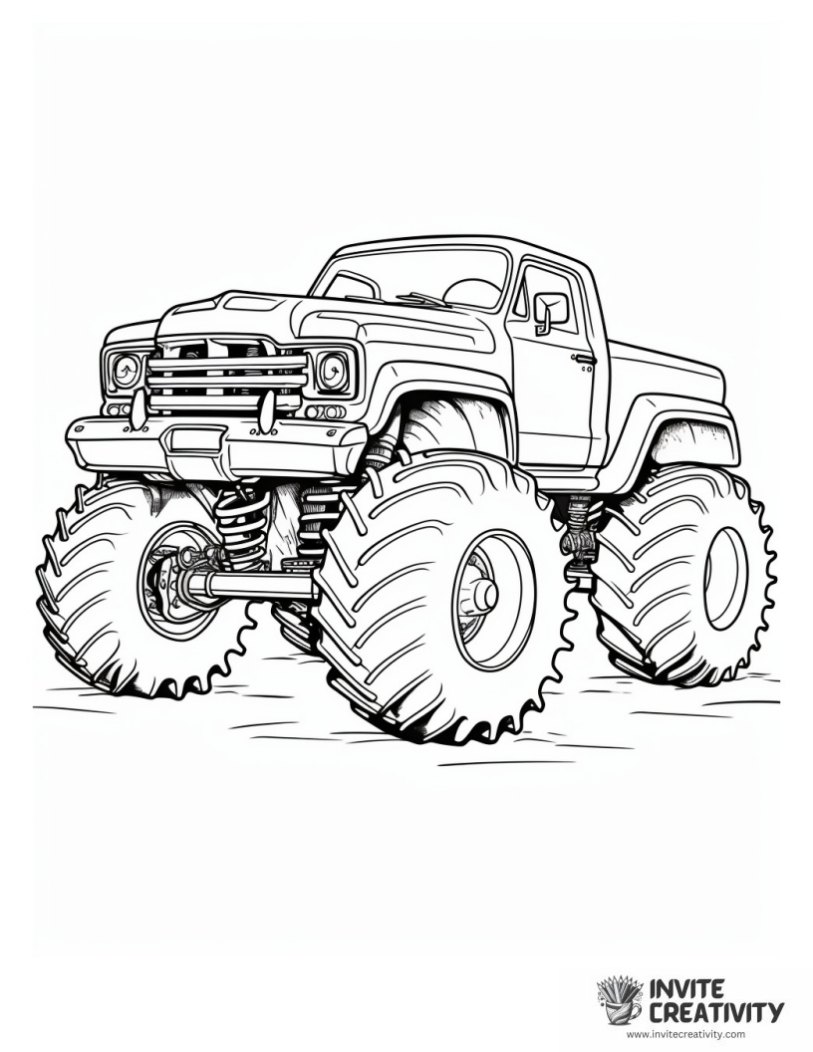 monster truck illustration