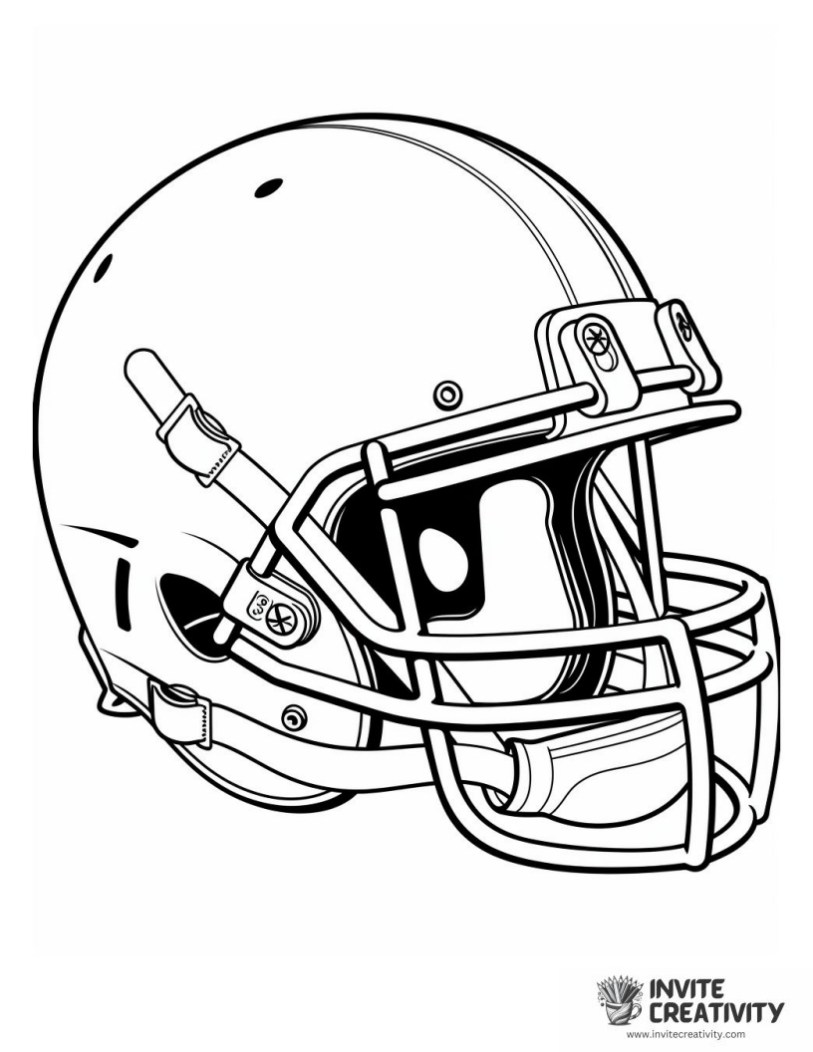 nfl football cute simple to color