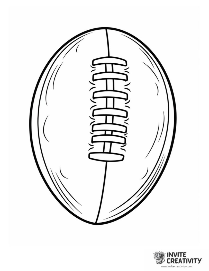 nfl football easy to color for kids