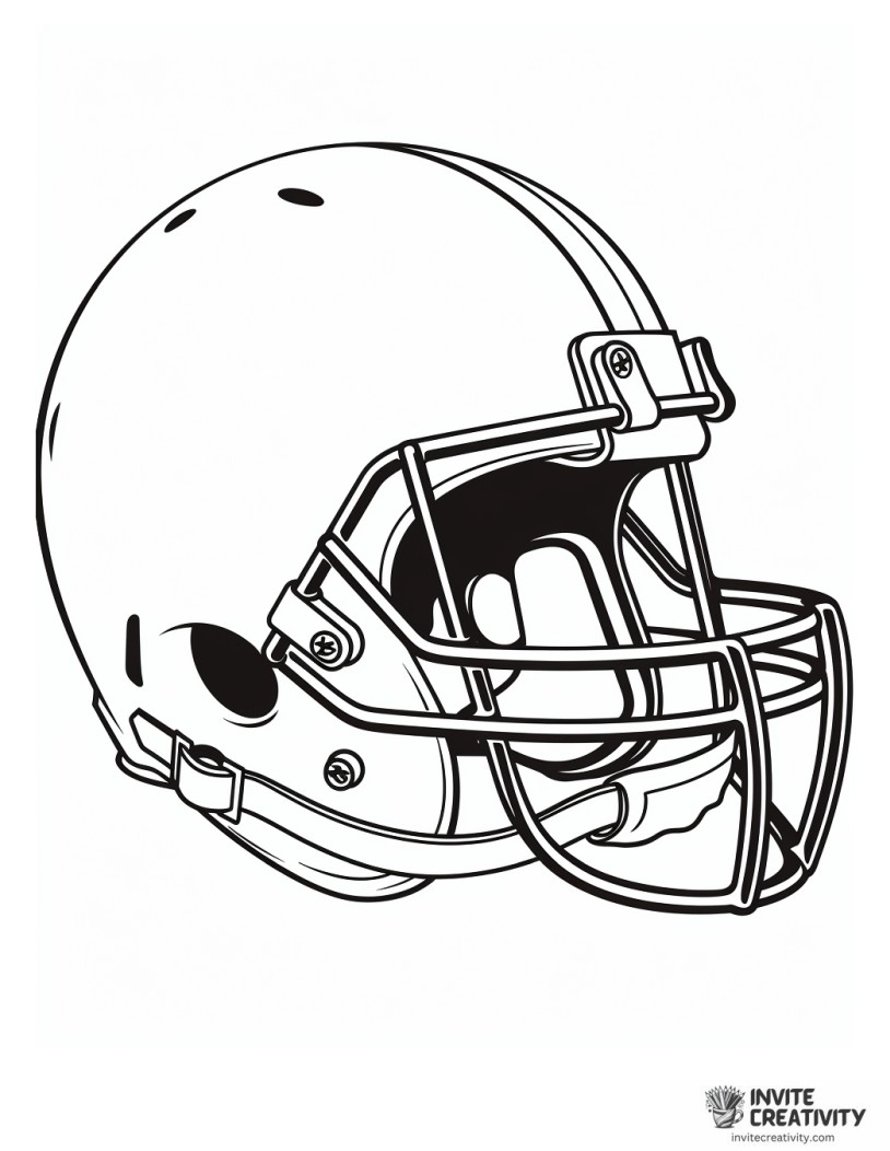 nfl football helmet coloring sheet