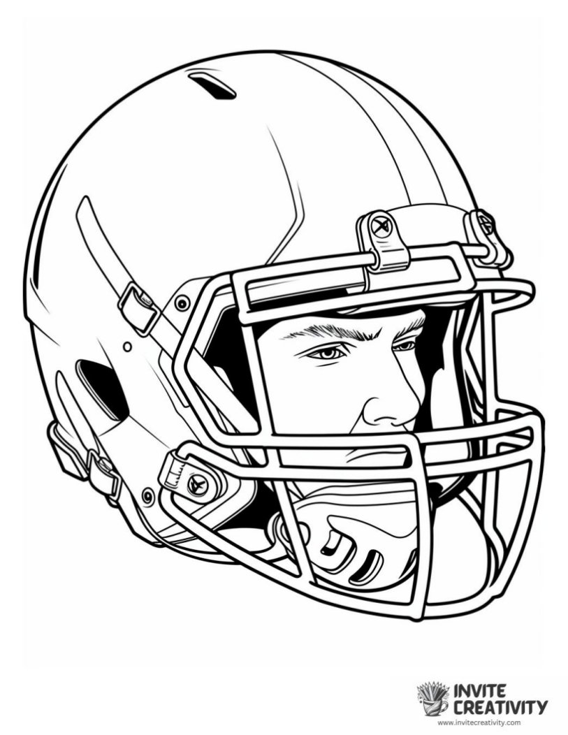 nfl football player offensive guard illustration