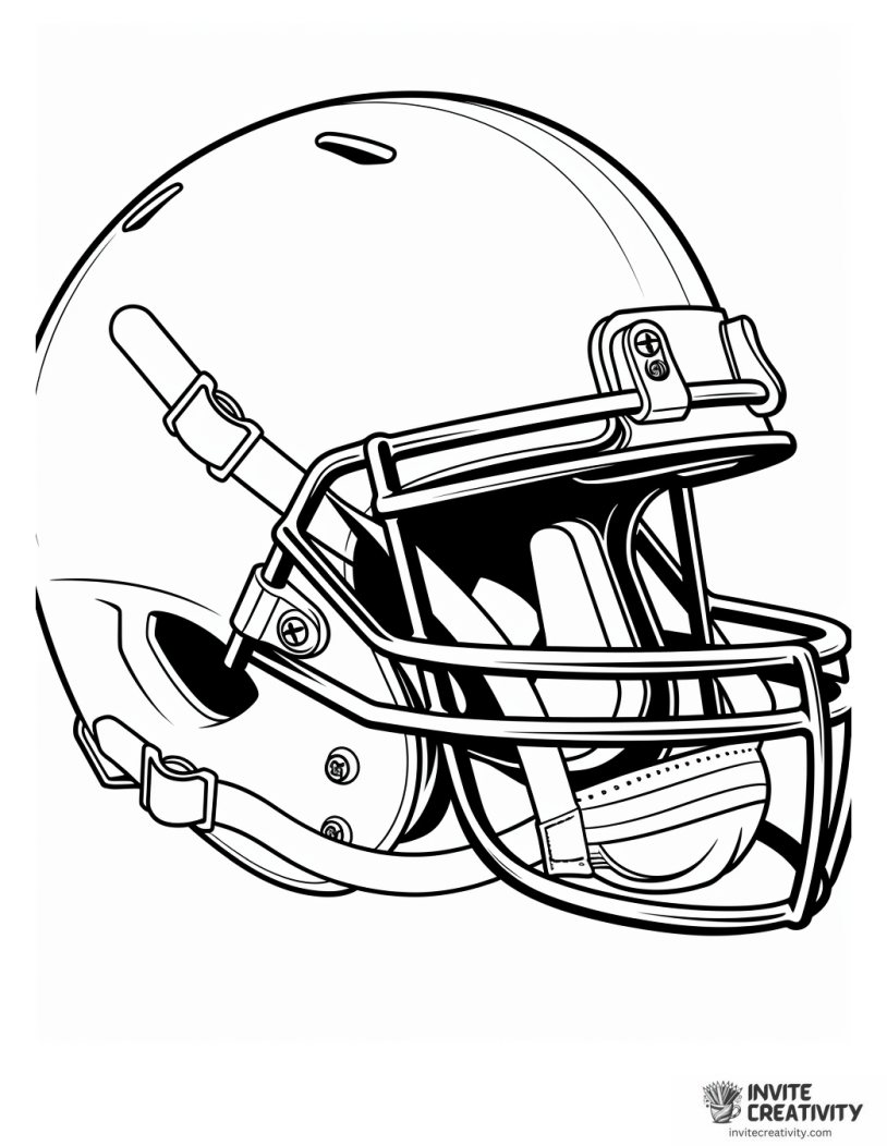 nfl football player taking off a helmet coloring page