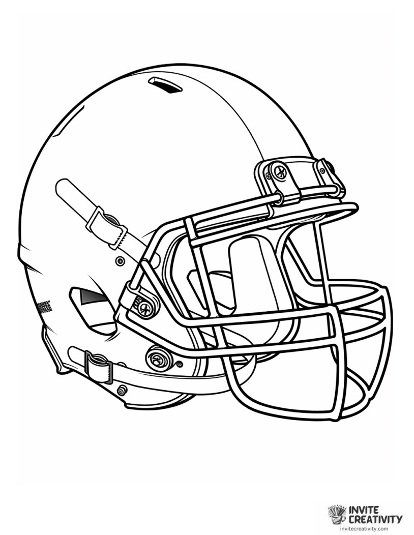 nfl football player with a helmet illustration