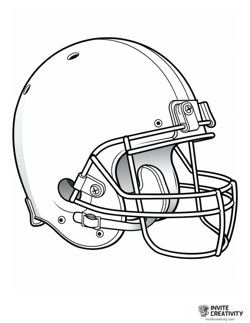 old school football helmet