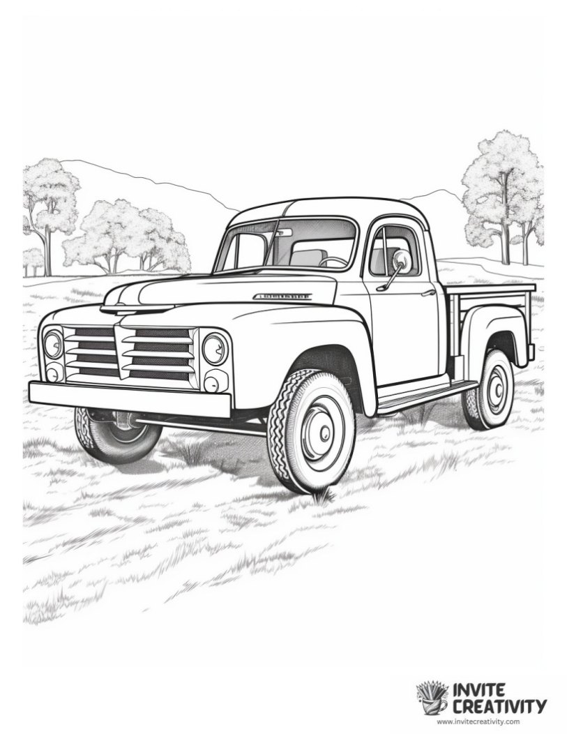 pickup truck to color
