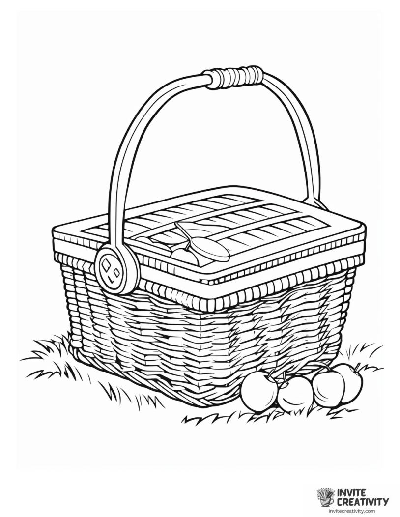 picnic hamper illustration