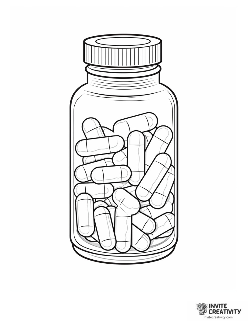 pill bottle to color