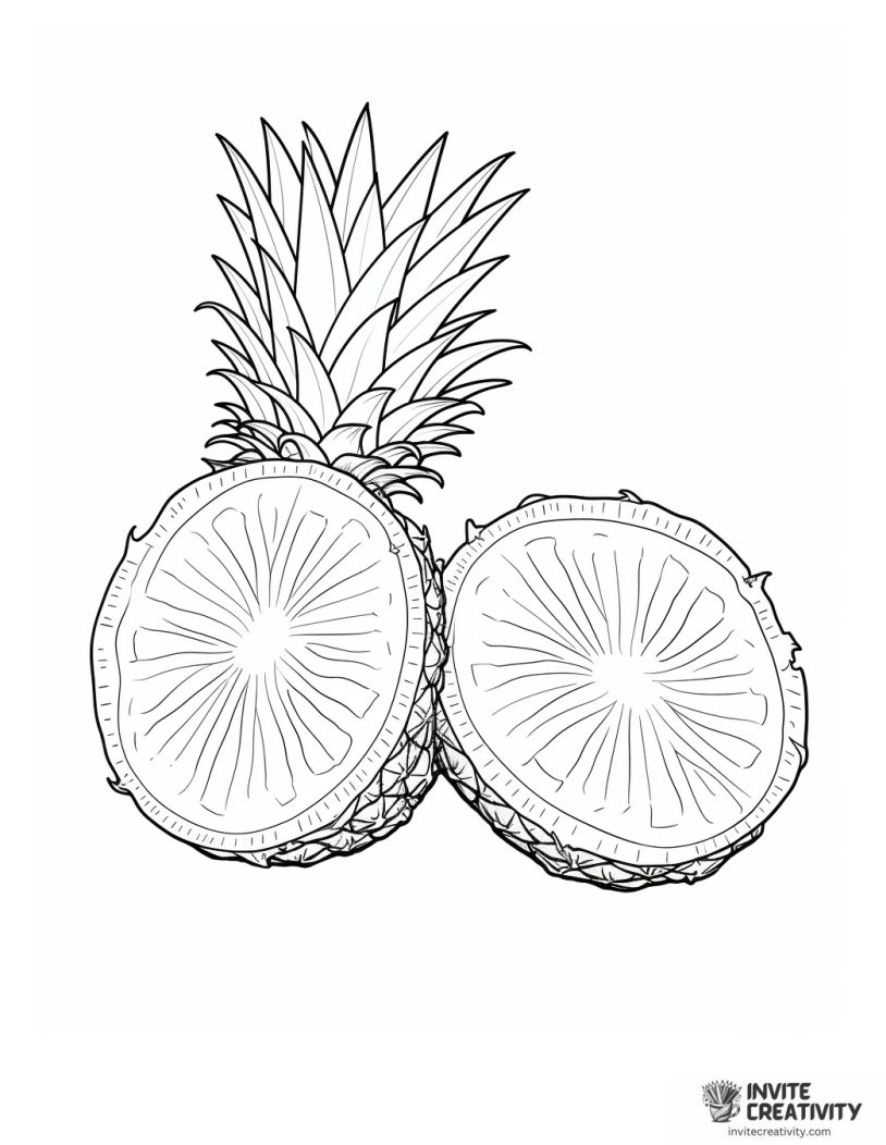 pineapple slices to color