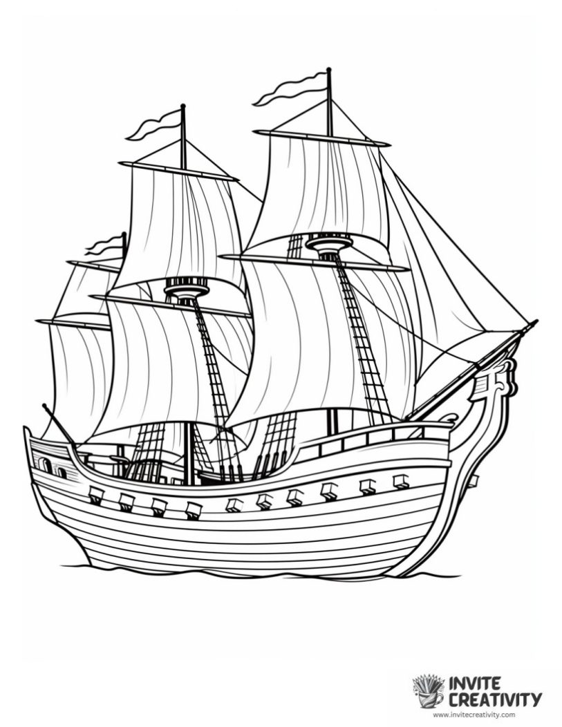 pirate ship illustration