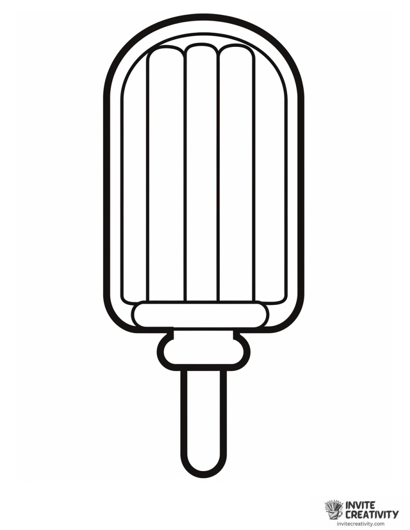 popsicle coloring page