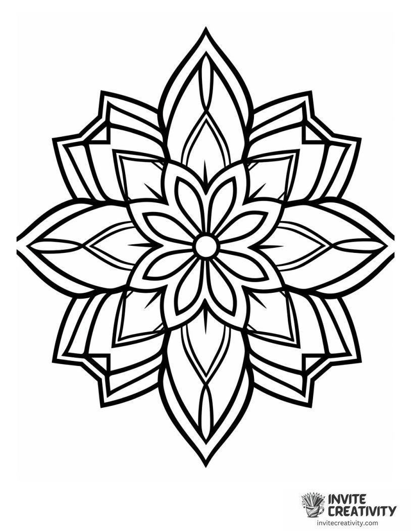 pretty snowflakes Coloring page