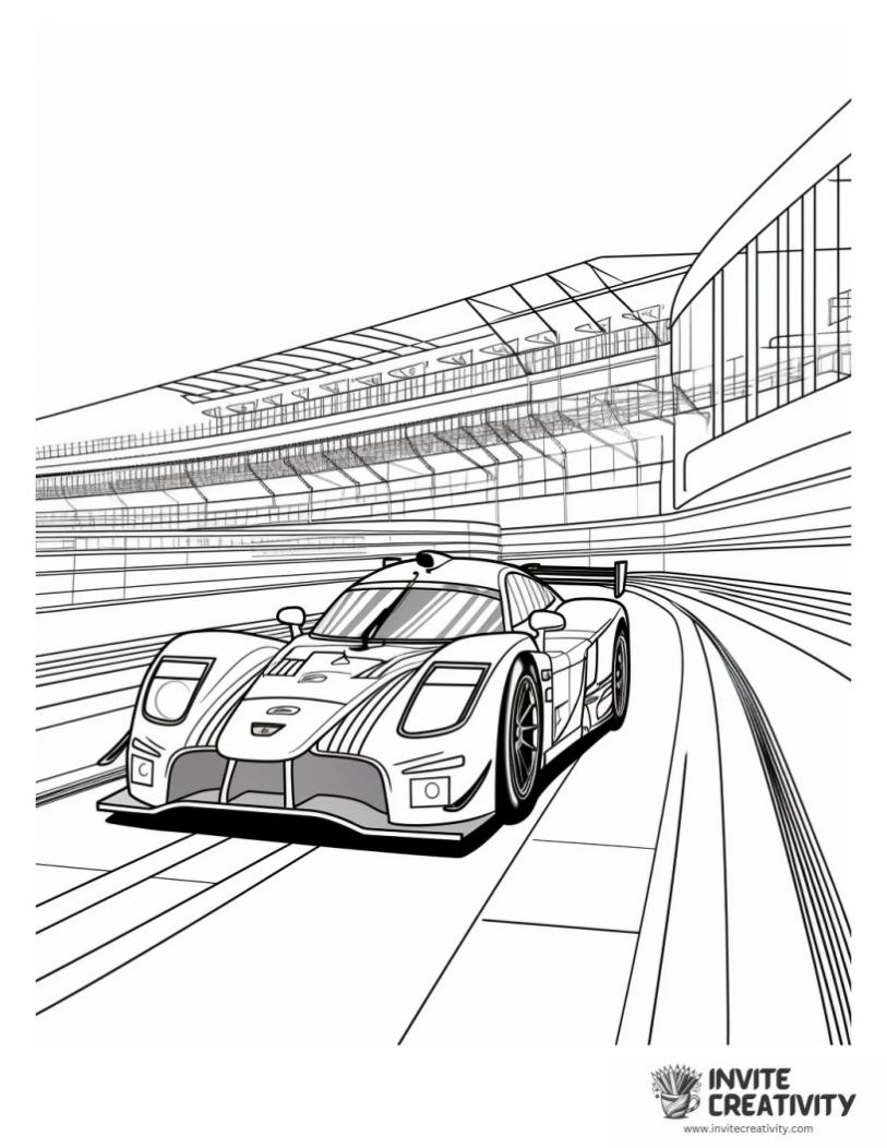 race car outline