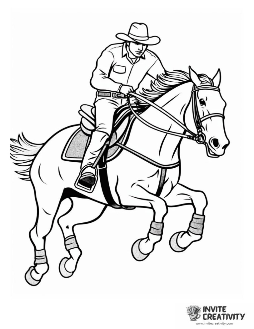 rodeo coloring sheet
