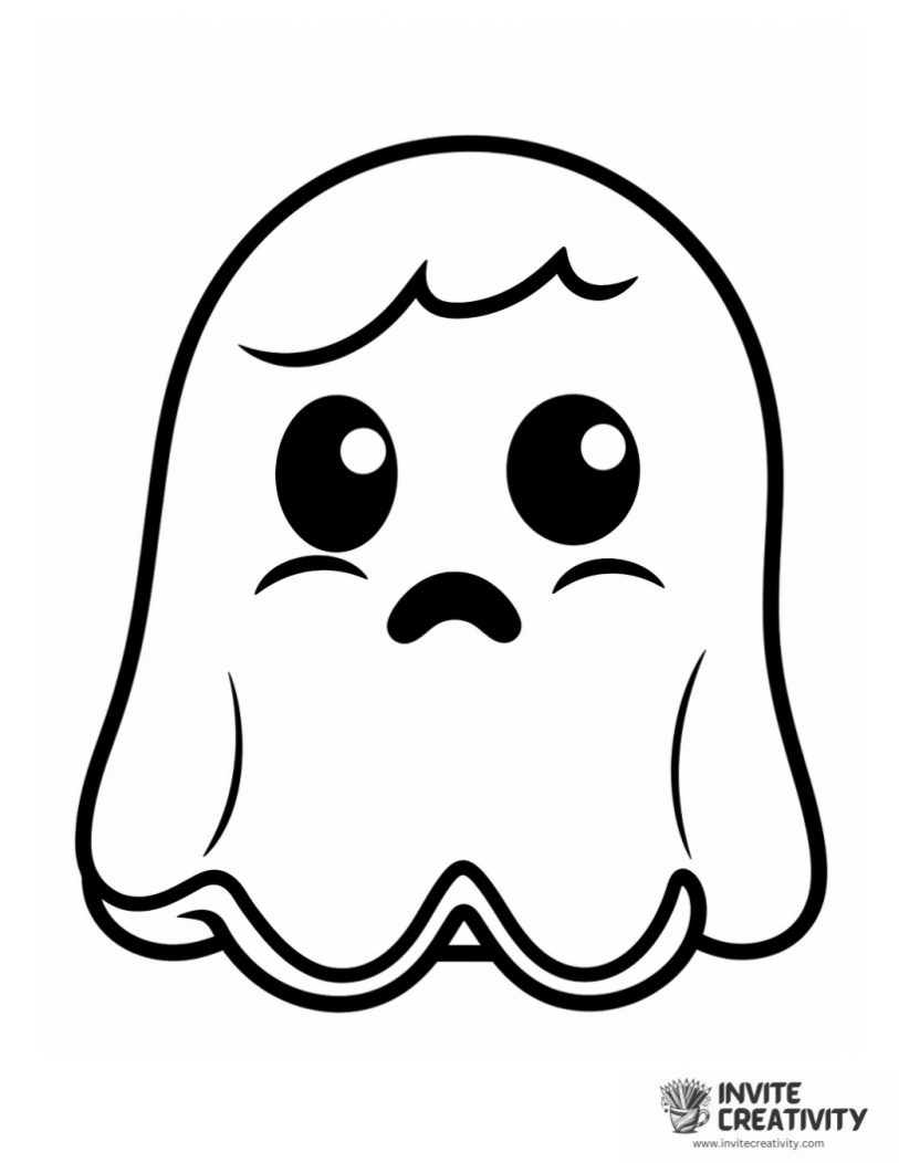sad ghost illustration