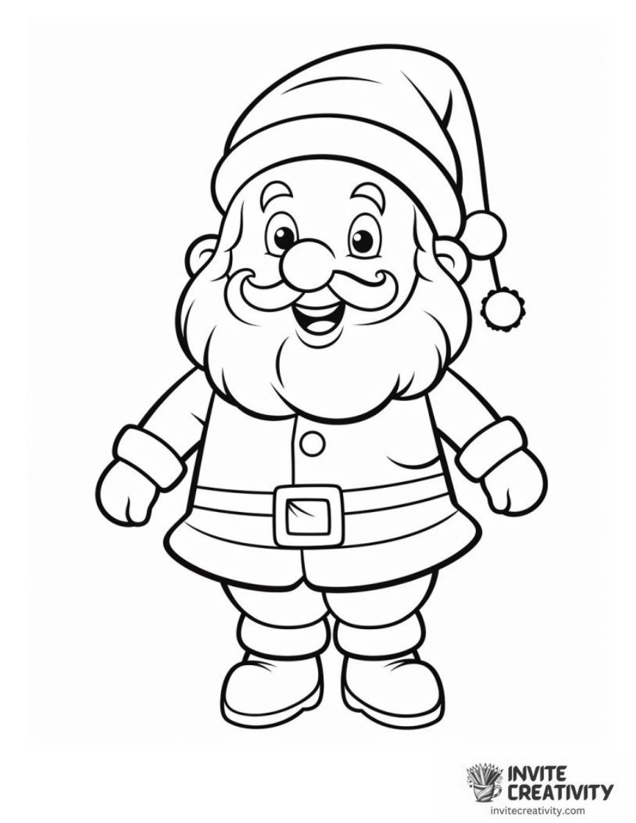 Santa Claus Coloring Page of