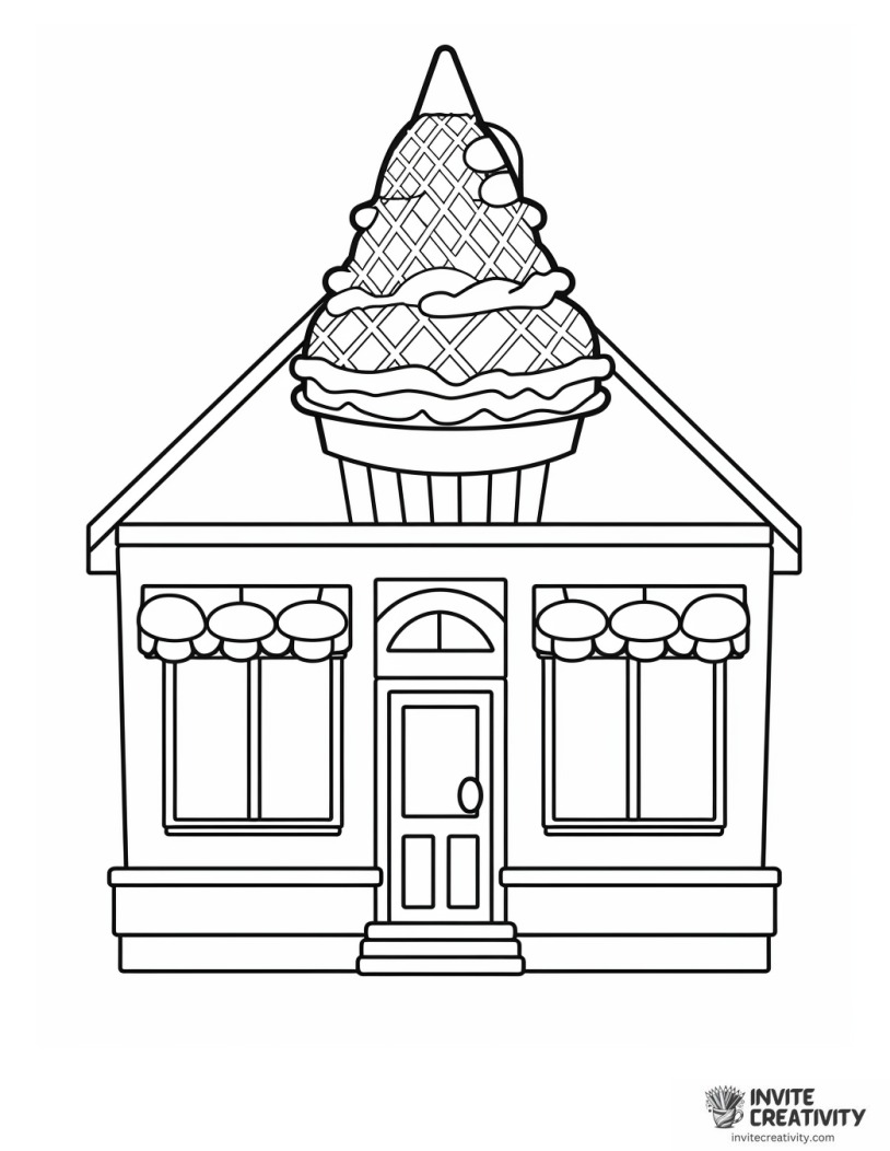 shaved ice coloring sheet