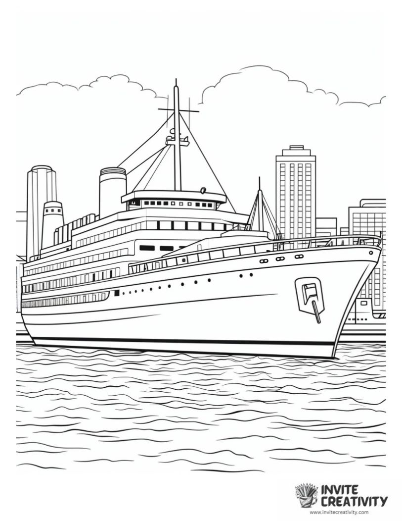 ships coloring page