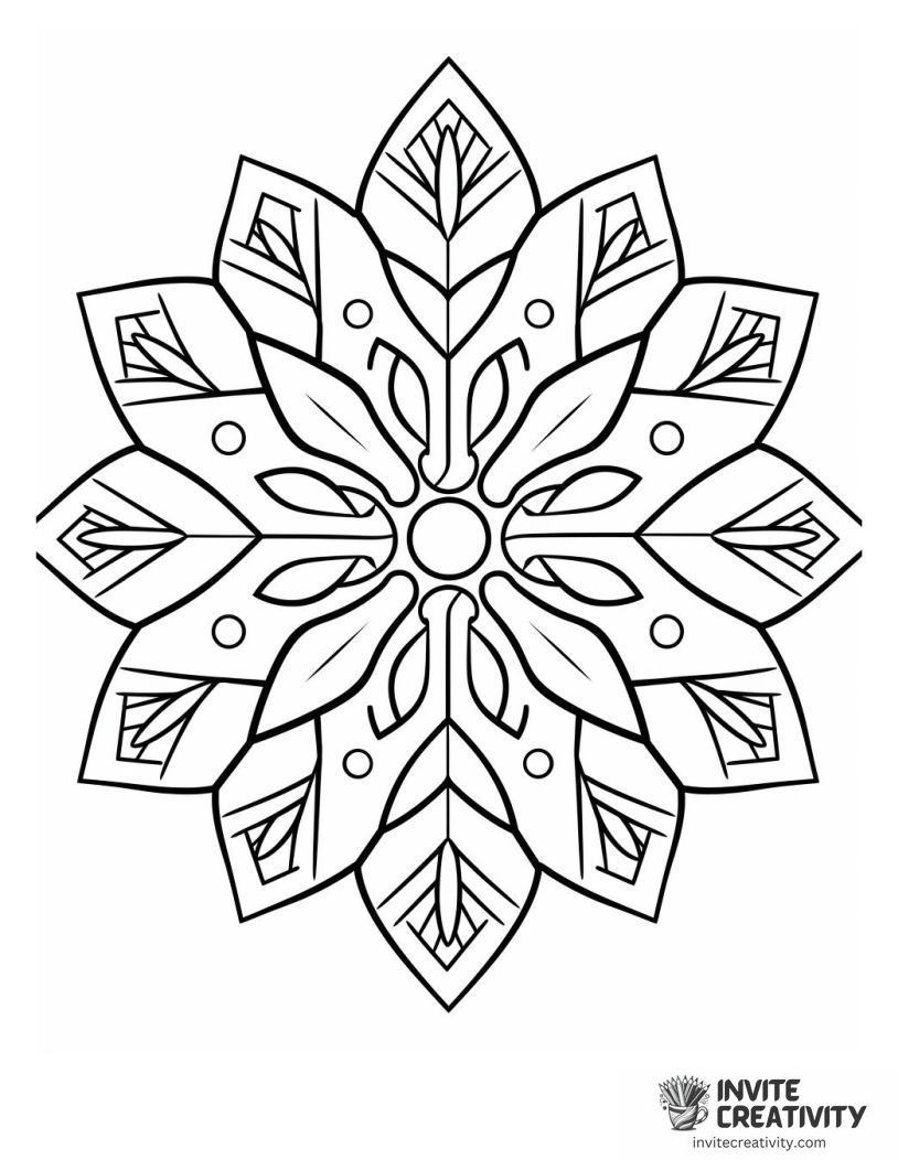 snowflake Coloring page