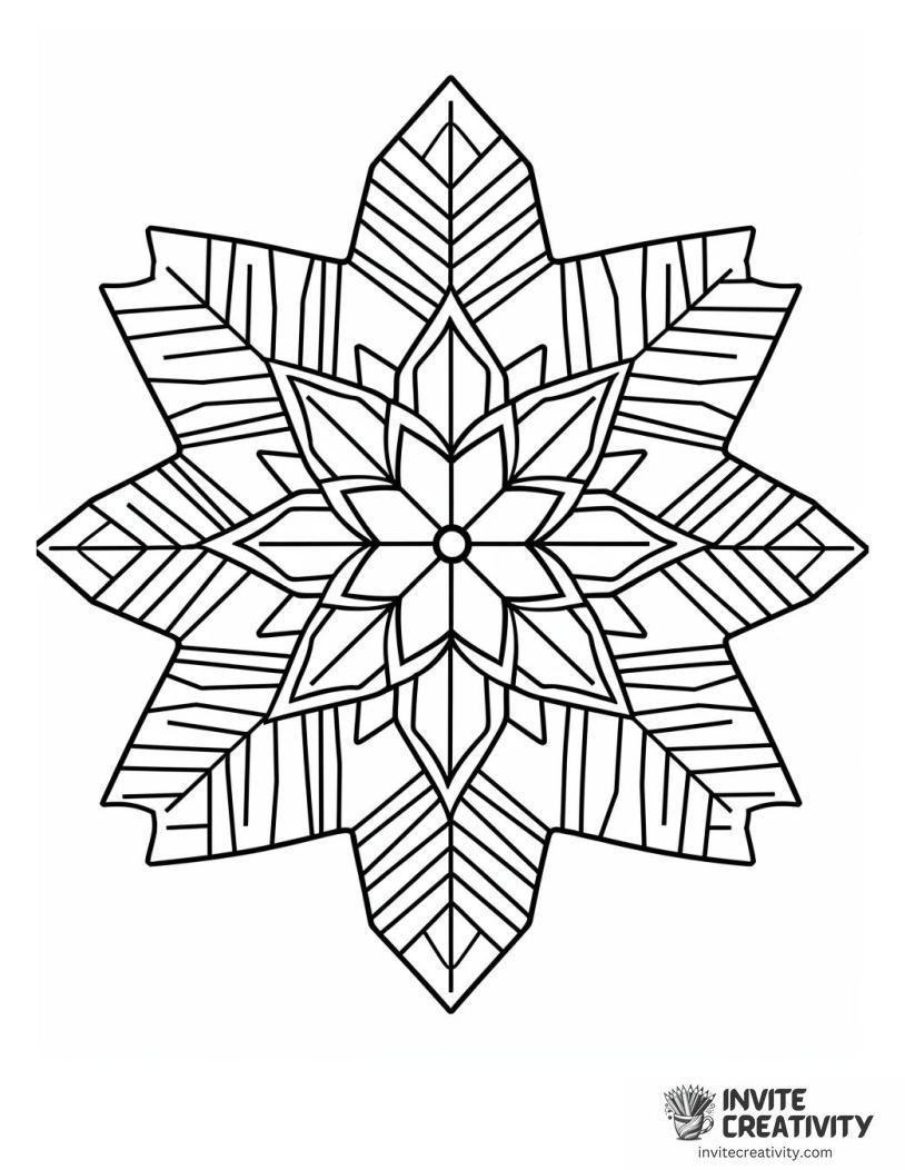 snowflake complex illustration