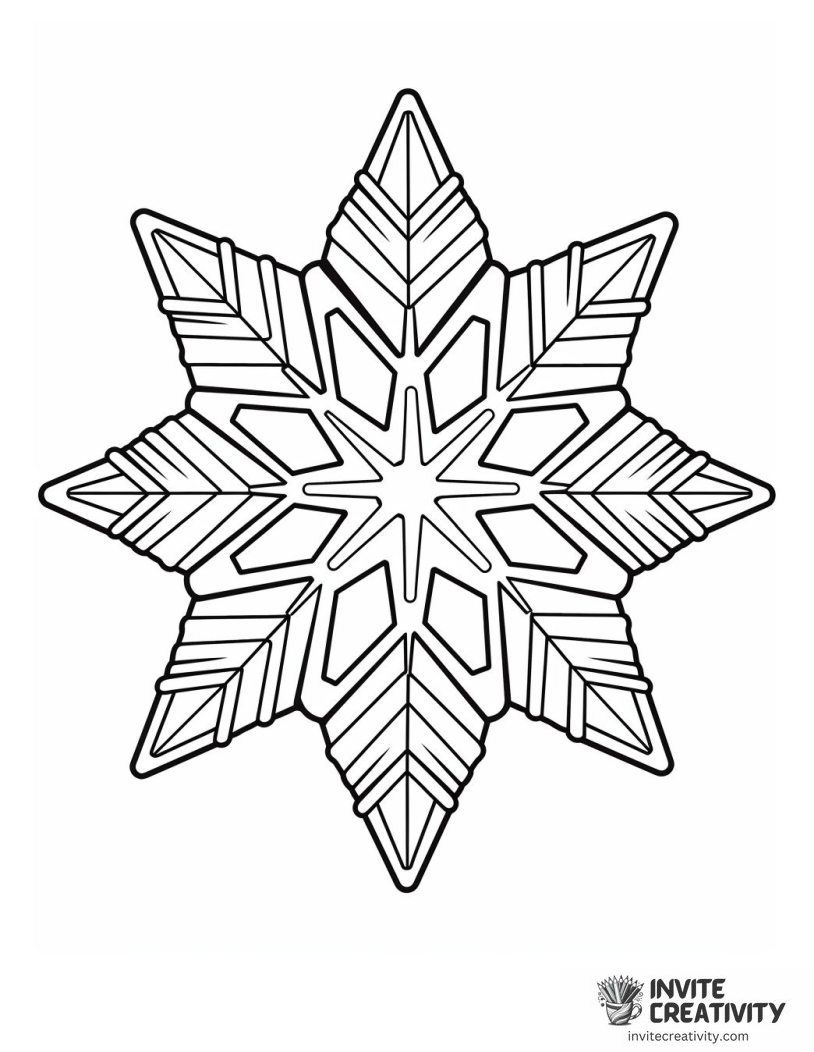 snowflake intricate To Color
