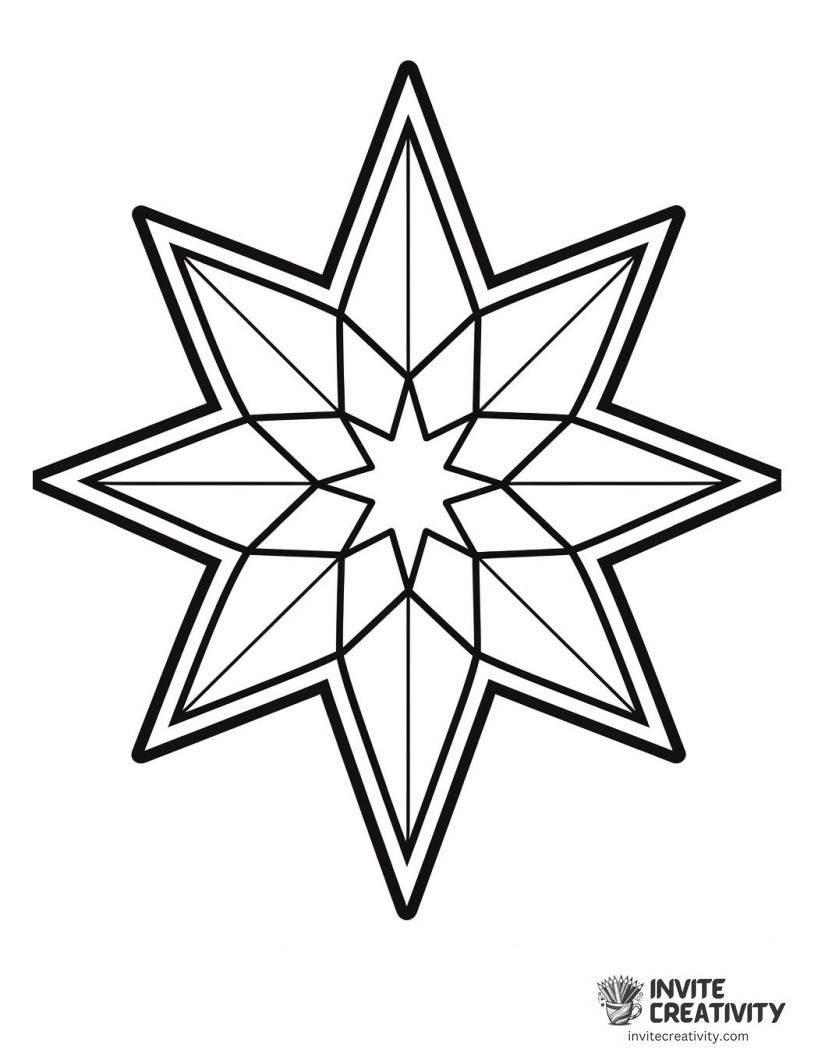 snowflake kawaii style Coloring page