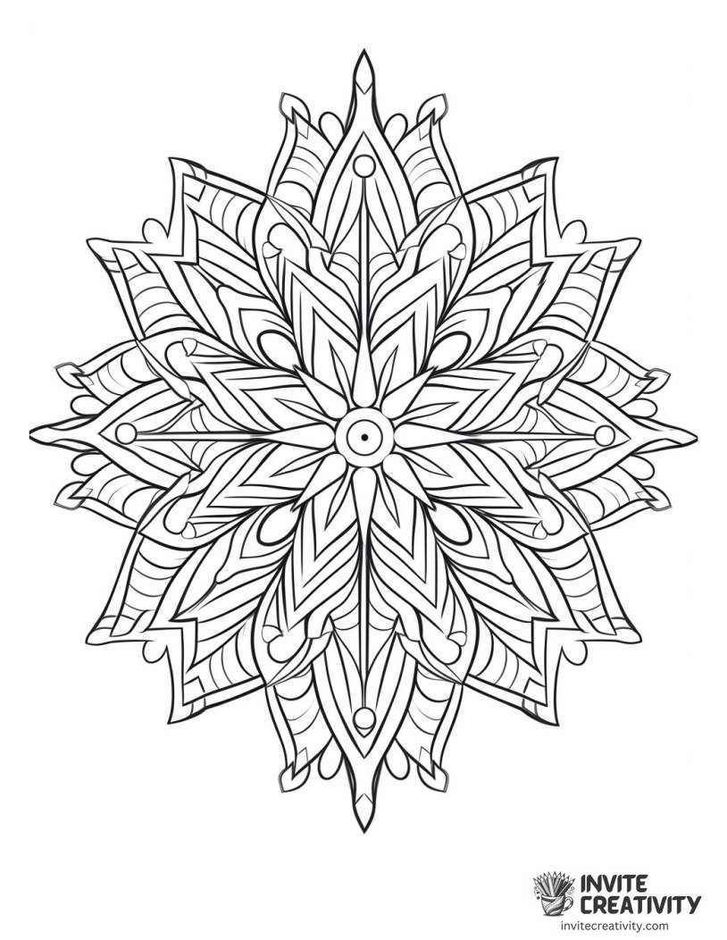 snowflake zentagle Coloring sheet of