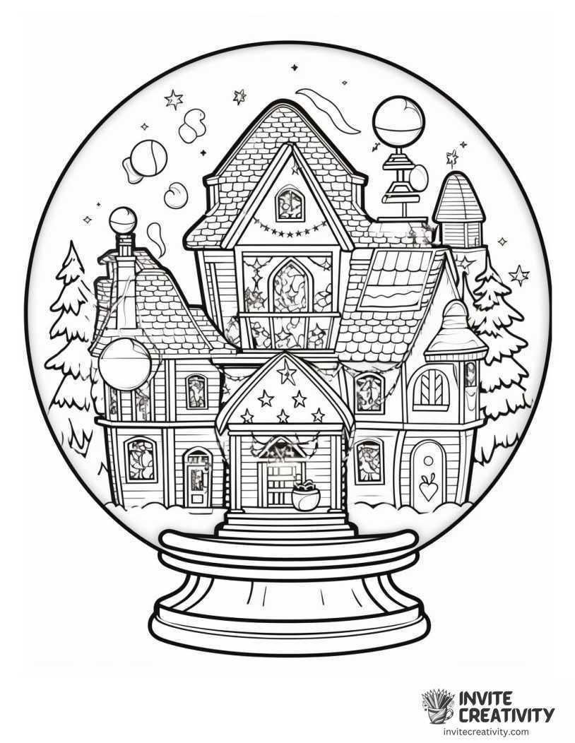 snowglobe collection Page to Color