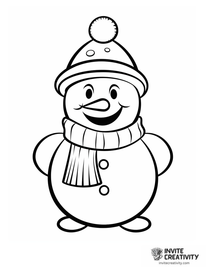 snowman frozen Coloring page