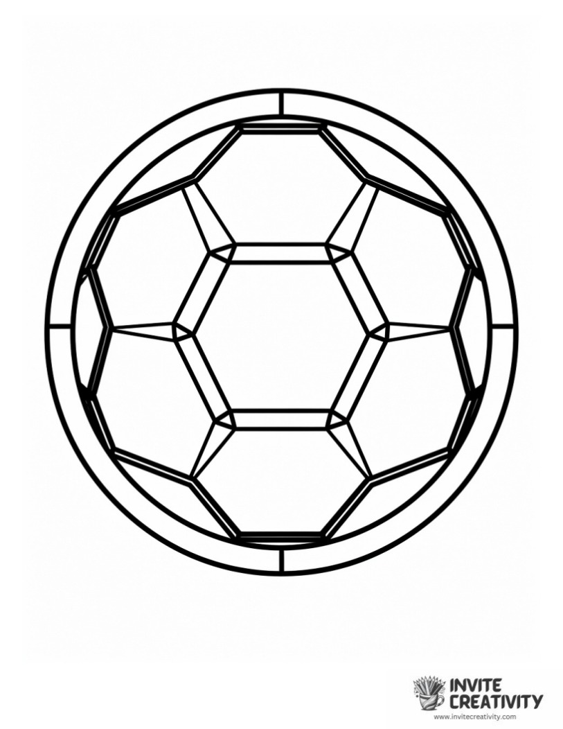 soccer ball logo simple for preschool