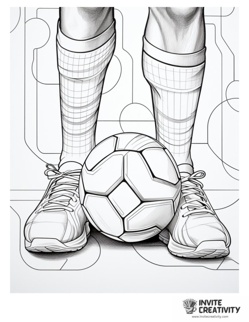 soccer coloring sheet