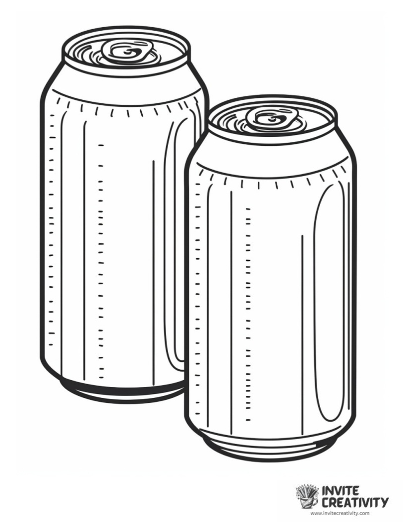 soda can coloring book page