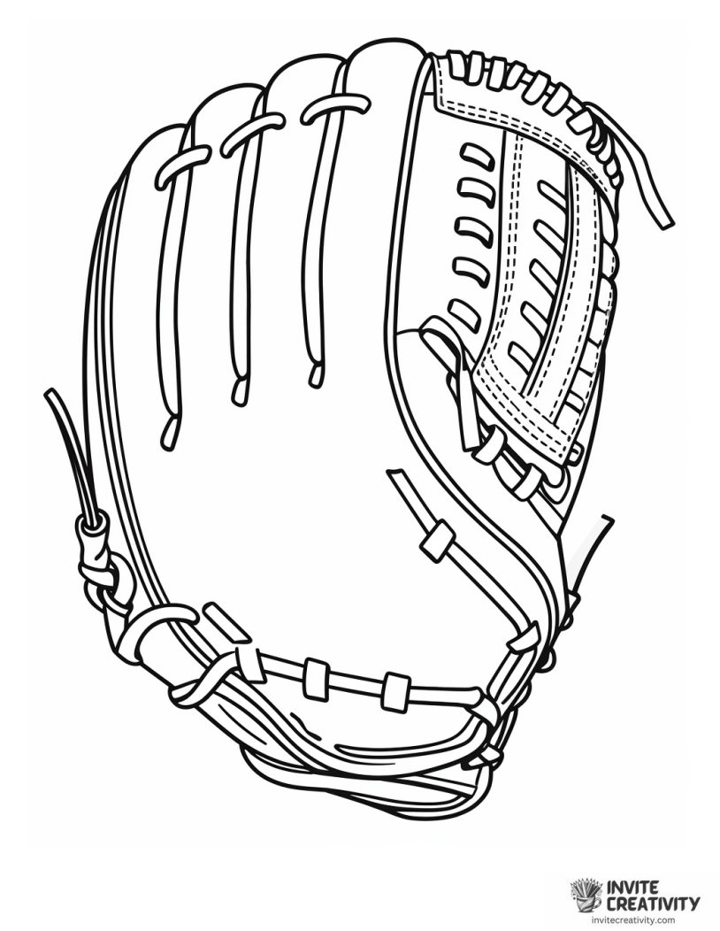 softball glove illustration