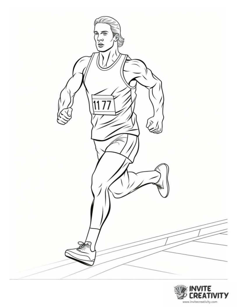 sports coloring book page