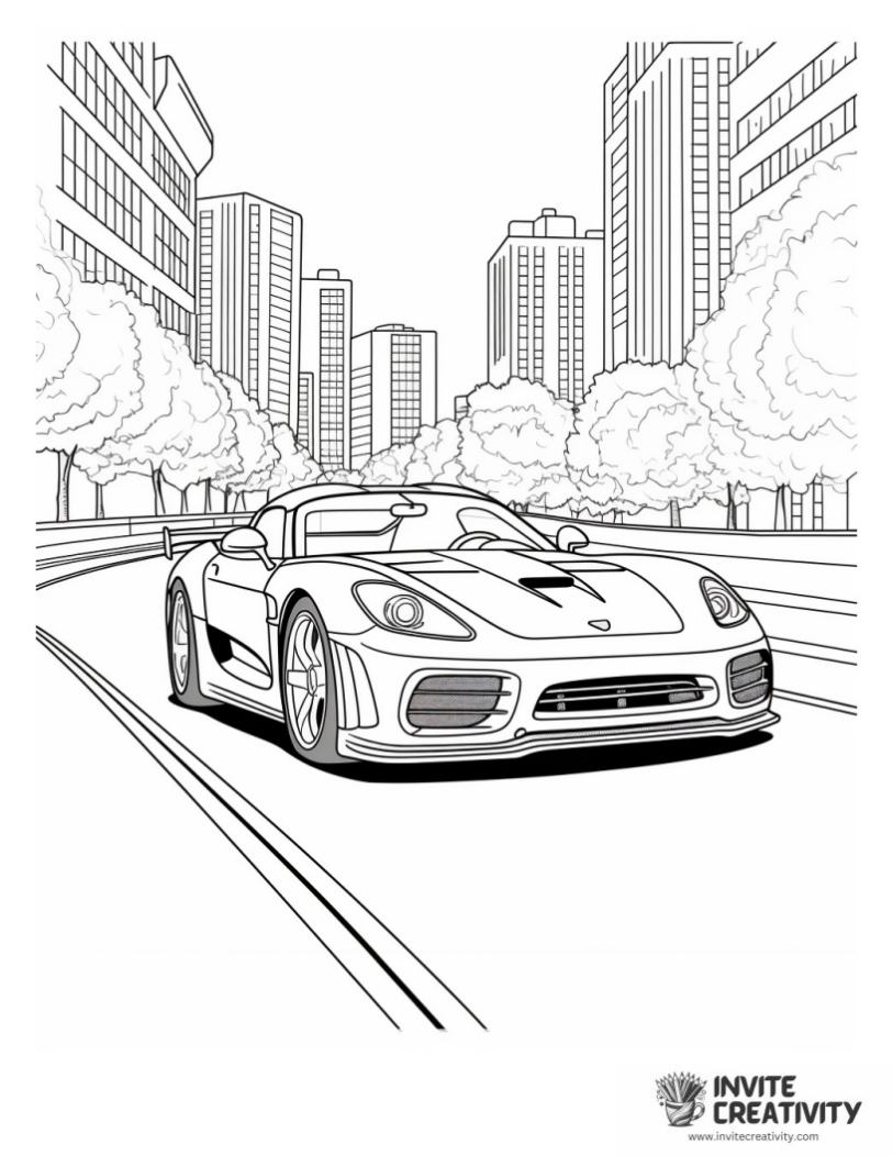 sportscar to color
