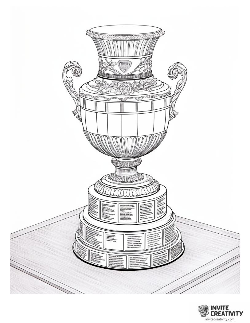 stanley cup coloring sheet