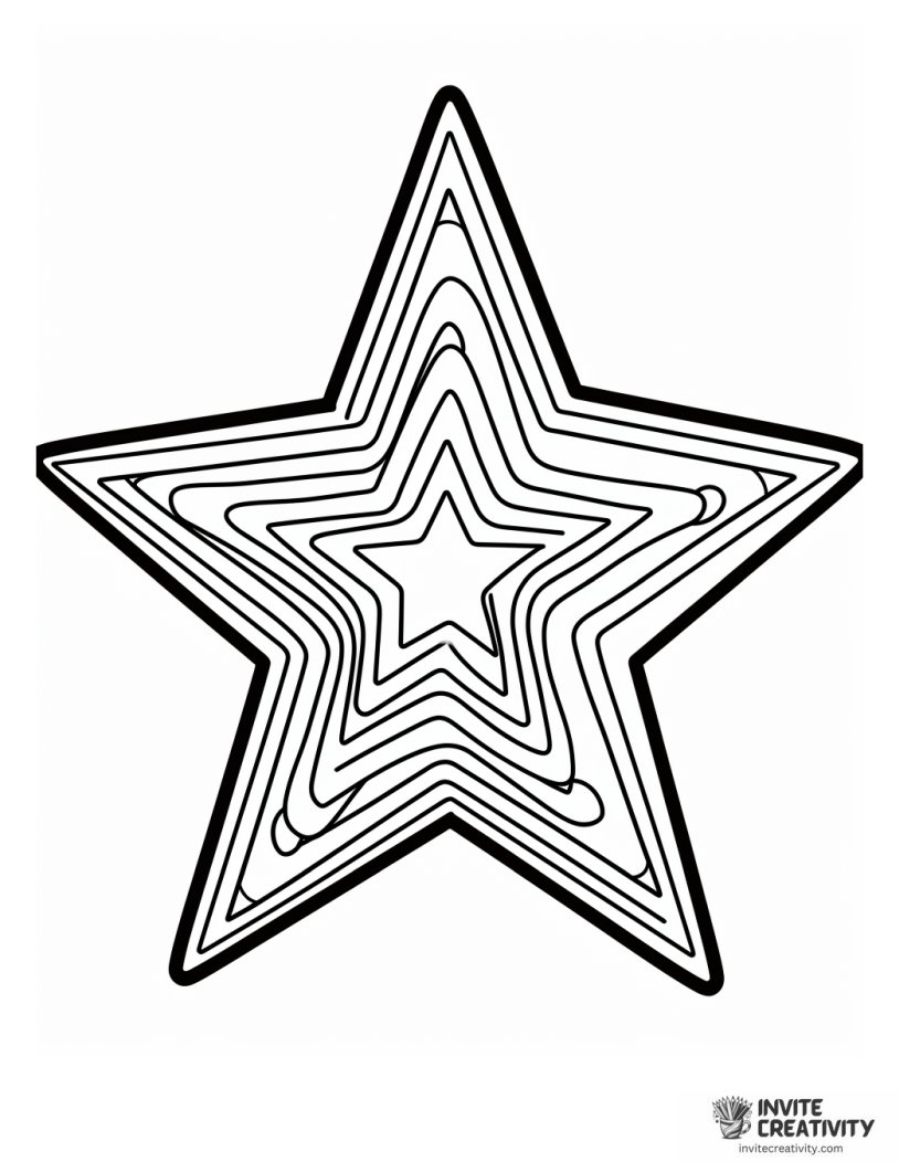 star cookie coloring sheet