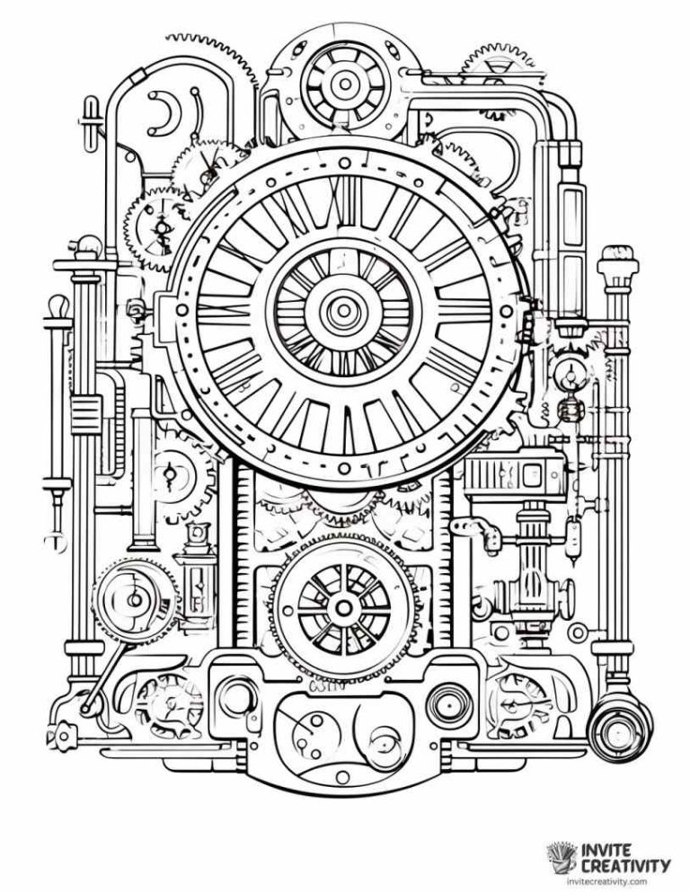 Steampunk Coloring Pages (Free Printable PDFs) - Invite Creativity