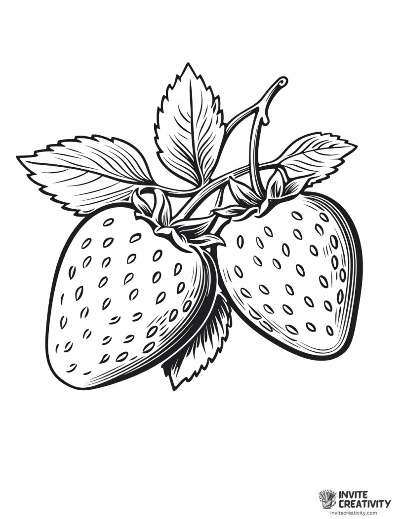 Strawberry Coloring Pages Free Printable PDFs Invite Creativity