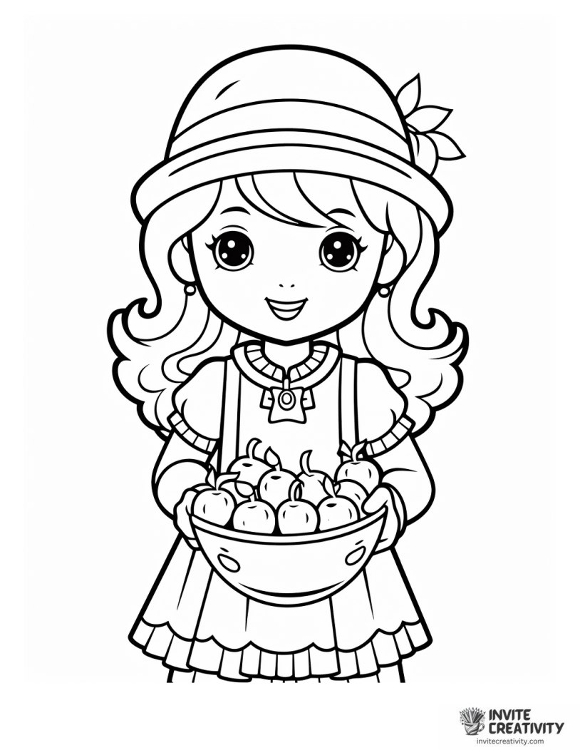strawberry shortcake character to color