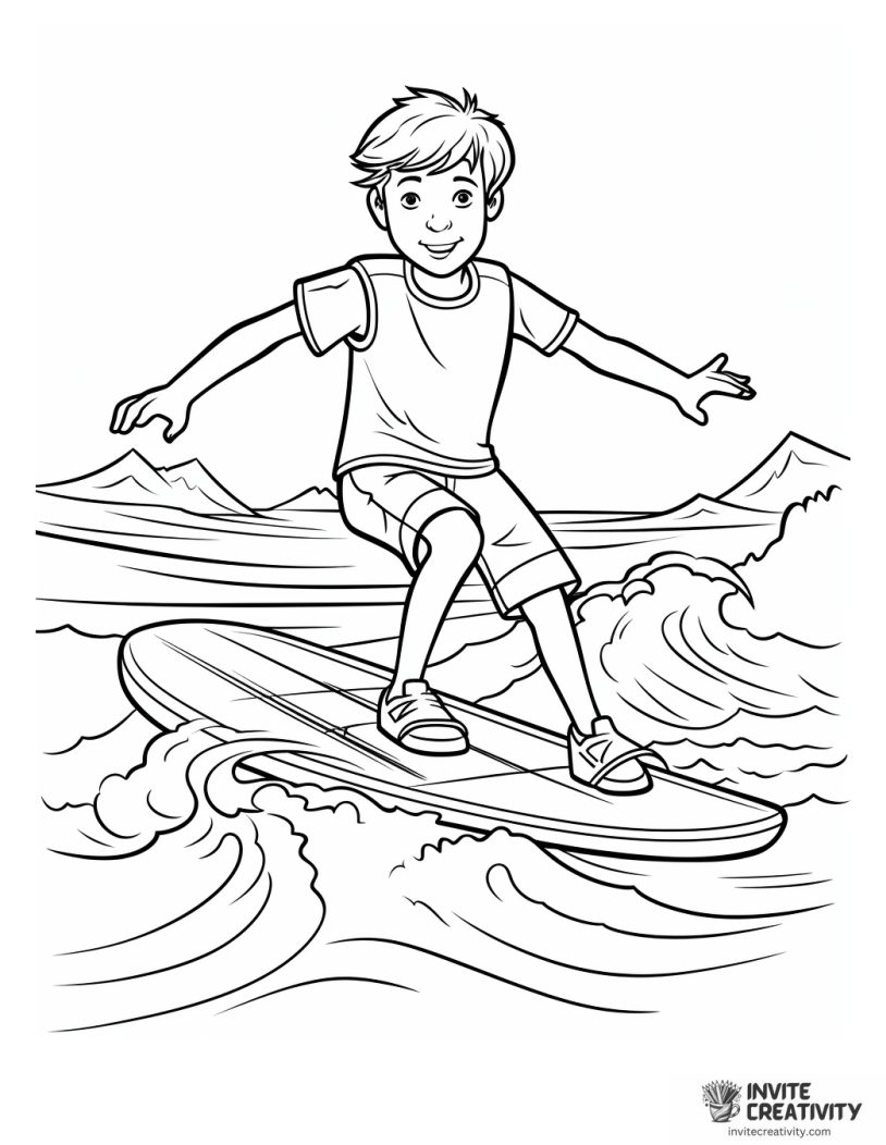 surfing illustration