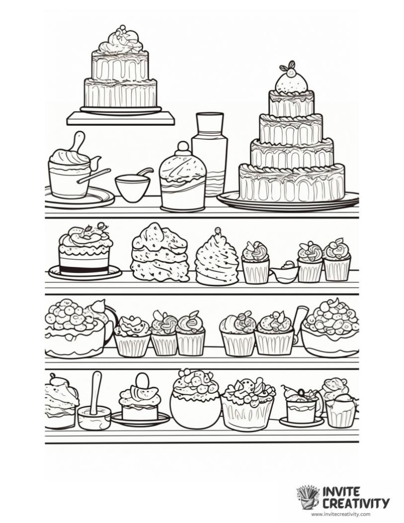sweet treats coloring page