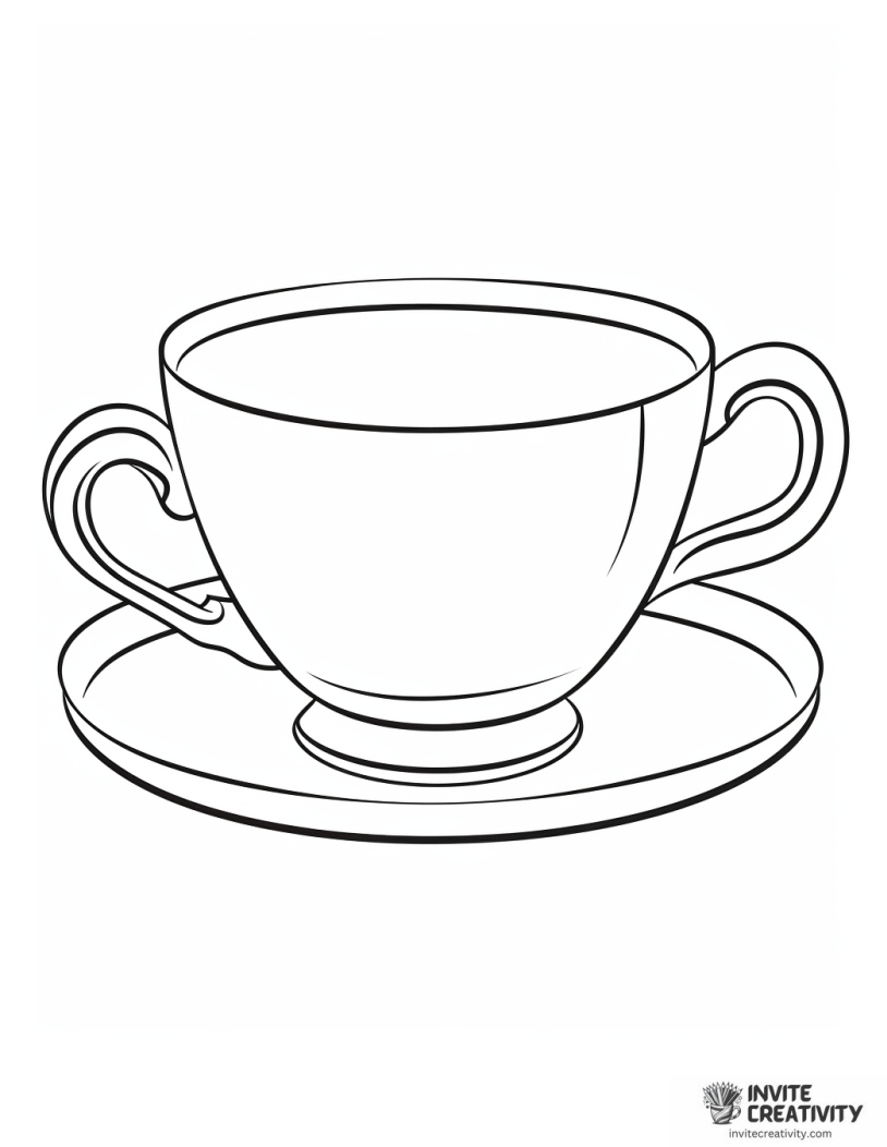 teacup outline