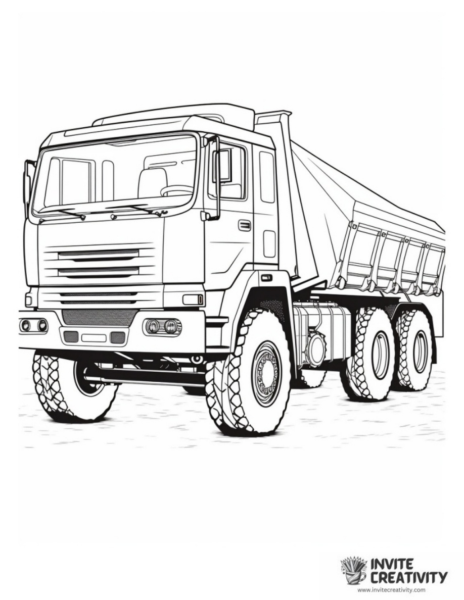 Tipper Truck Full of Sand