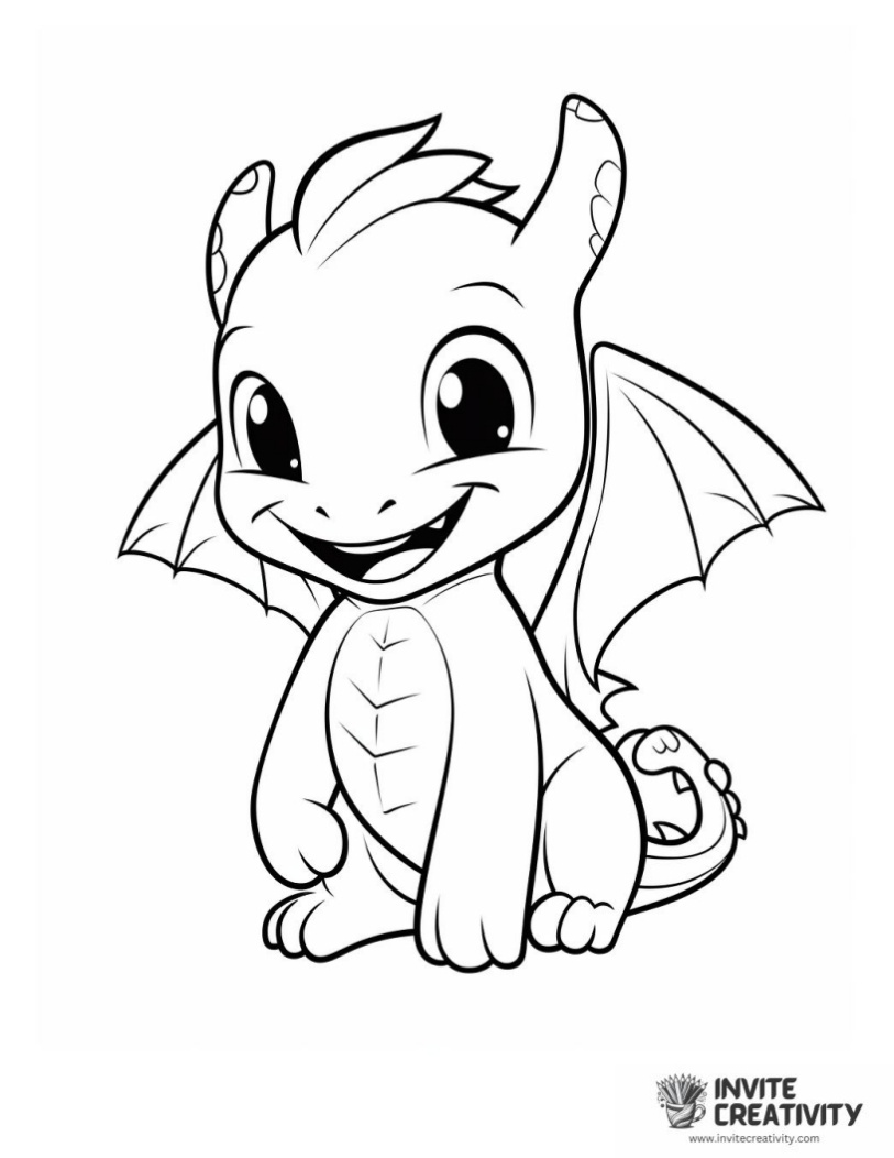 toothless dragon coloring sheet