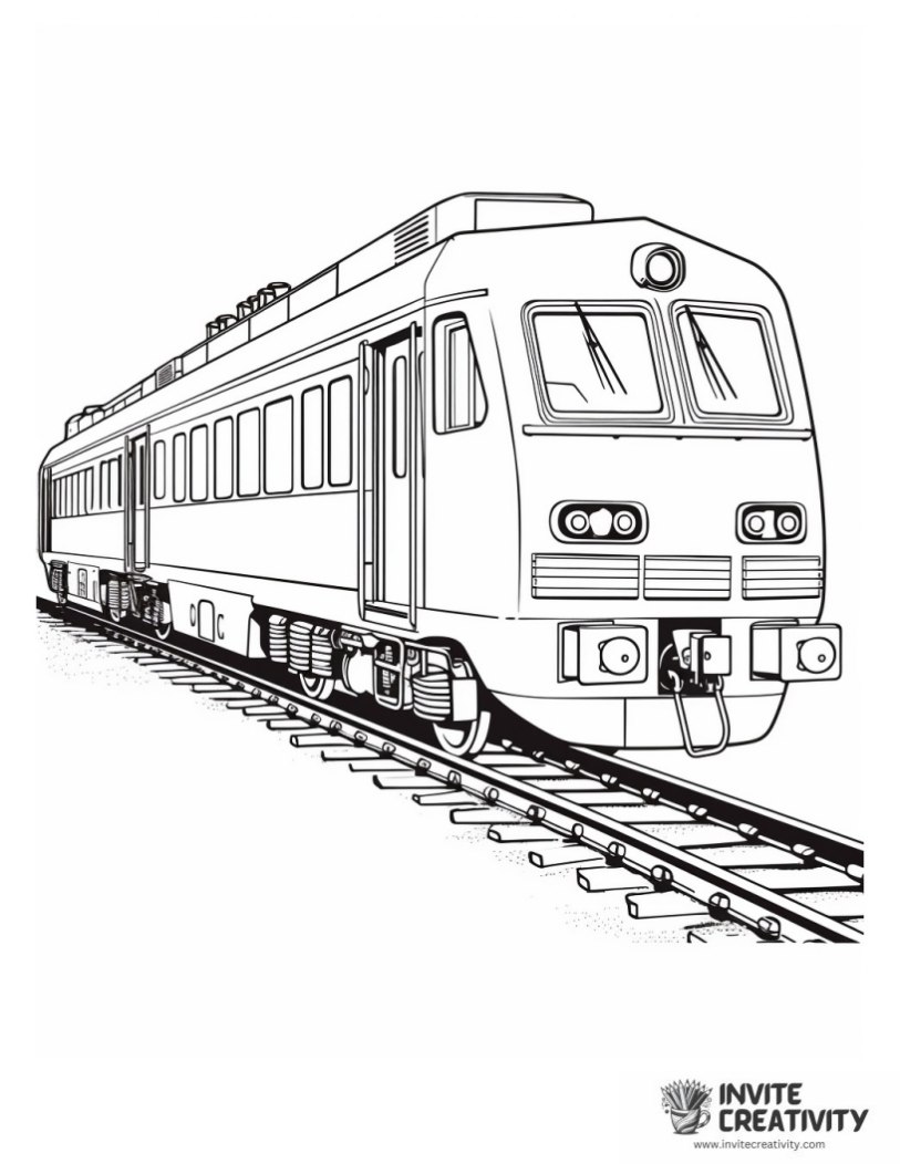 train coloring sheet