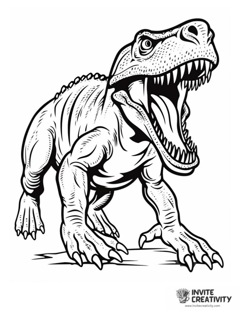 tyrannosaurus rex angry illustration